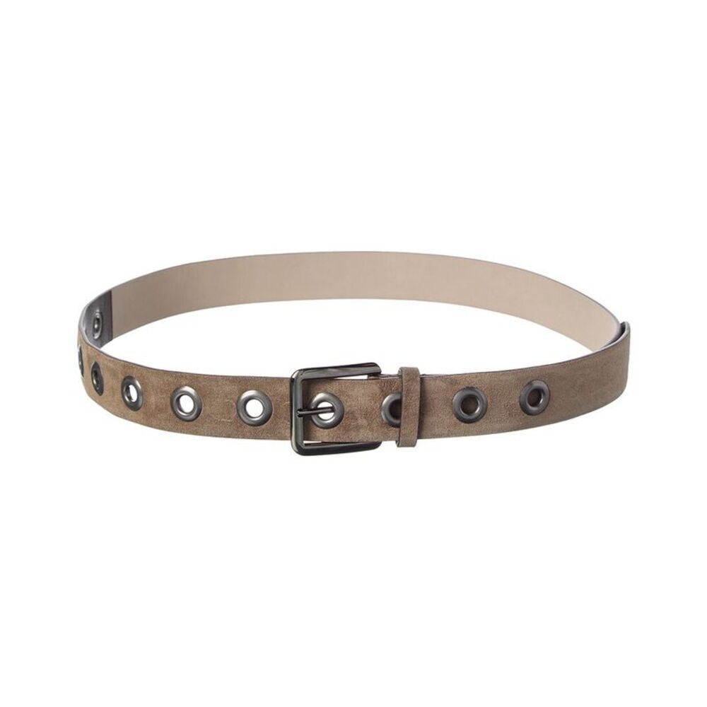 Brunello Cucinelli Suede Belt, Beige